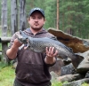 Tommi Kajanus ja taimen 4,2 kg