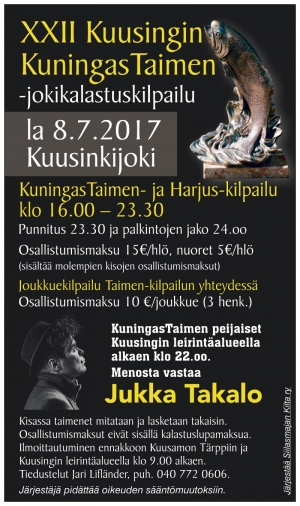 XXII Kuusingin KuningasTaimen la 8.7.2017 kilpailun säännöt